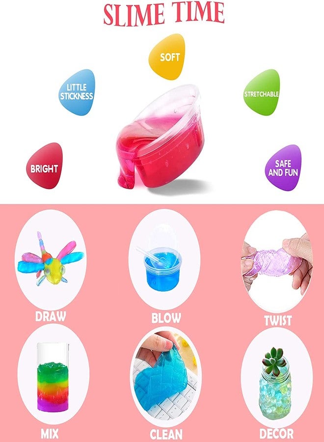 Firstly DIY Fluffy Slime Kit, Slime Putty Slime Making Kit Crystal Slime Set Educational Science Gift for Kids Art Craft, Girls Boys Toys Gifts for Kids - Image 3